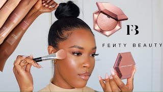 *NEW* FENTY BEAUTY DIAMOND BOMB ROSE RAVE REVIEW |SANNY BEAUTY