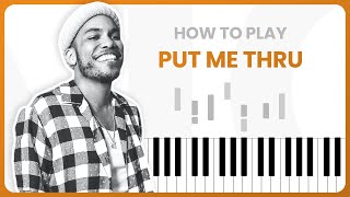 How To Play Put Me Thru By Anderson .Paak On Piano - Piano Tutorial (PART 1)