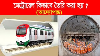 দেখুন মেট্রোরেল কিভাবে তৈরি করা হয় (আদ্যোপান্ত )। How Railway Tunnel Made । Underground Metro Rail