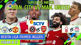Jadwal Liga Inggris Pekan Ini~ Man. City vs Man. United ~ Arsenal vs Sheffield ~