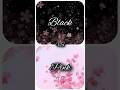 Black vs Pink|#shorts #viral