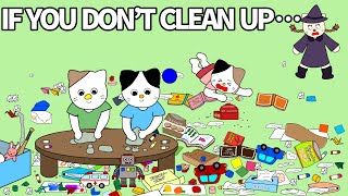 Picture Book Anime Read  Aloud:If you don't clean up...