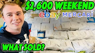 I Made $2.6K in 2 Days Reselling on eBay, Amazon, \u0026 Mercari | What Sold?