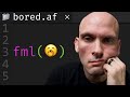 Why programmers get bored 🥱