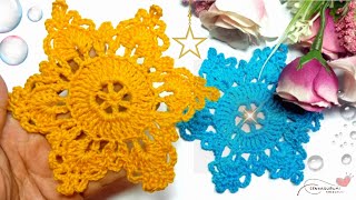 ‼️Crochet Christmas Ideas 💥Super Easy Crochet Snowflakes Ornaments ❄️ Crochet snowflake Patterns