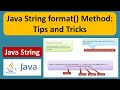 Java String format() Method: Tips and Tricks | Java String (format method) | Java Tutorial