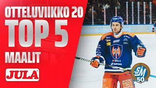 TOP 5-maalit // Otteluviikko 20 // 24-25