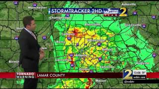 WSB-TV Tornado coverage 12:00PM 1/21/17