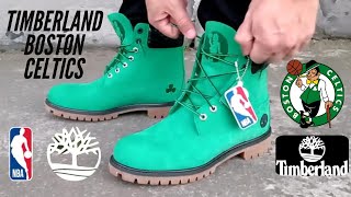 Timberland Boston Celtics on feet #TIMBERLAND #NBA #BOSTONCELTICS