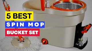 Top 5 Best Spin Mop and Bucket with Foot Pedal Wringer Set | spotzero by milton classic spin mop set