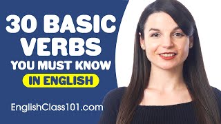 30 Basic Verbs You Must Know - Learn English Grammar