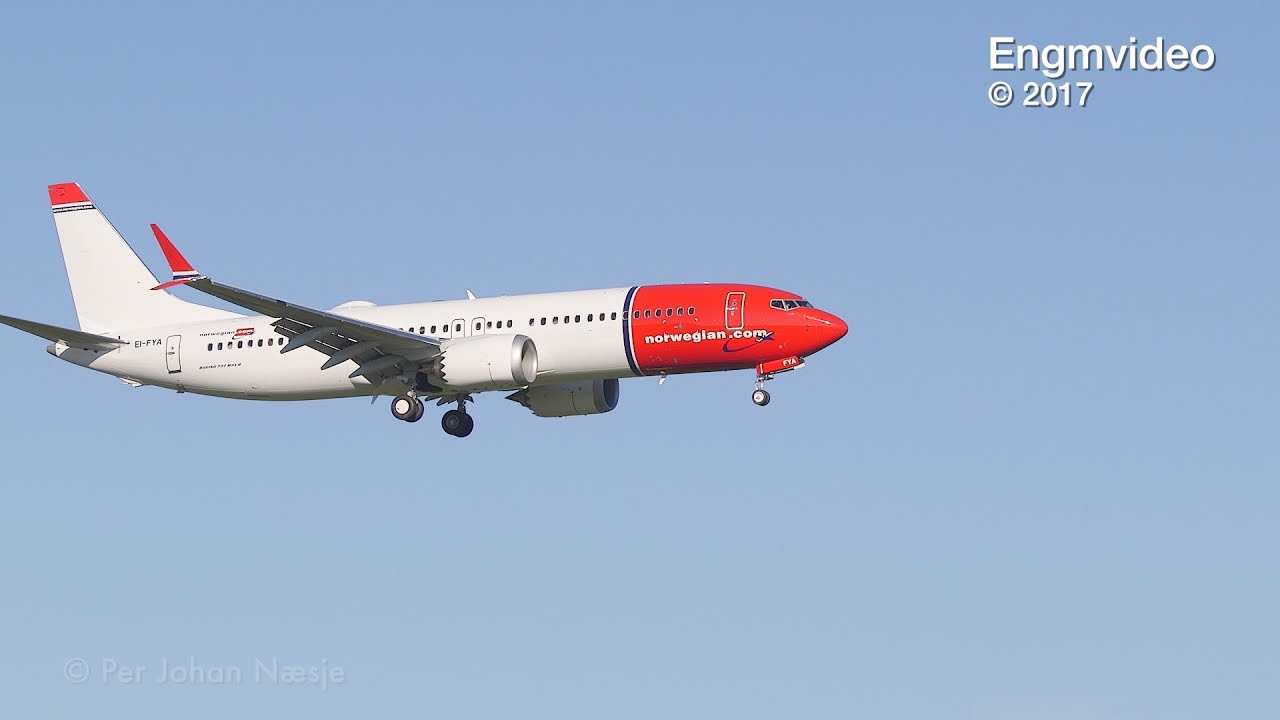 Norwegian Air International First Boeing 737 MAX 8 - YouTube