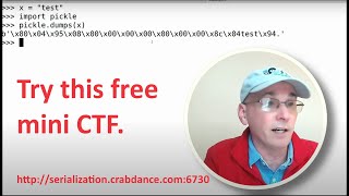 How to exploit a Python Pickle Vulnerability. Learn it in this Mini CTF (Link in description)
