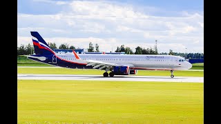 Airbus A321-251NX VP-BXT Aeroflot Landing at the Minsk MSQ/UMMS