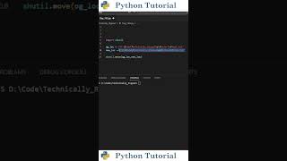 Moving Files With Python | Python Tutorial