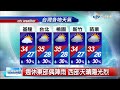 戴立綱氣象報報 高壓勢力籠罩 天晴炎熱 山區午後雨│中視晚間氣象 20170725