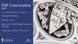 Dentistry; Law; Pharmacy Fall 2023 Convocation