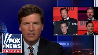 Tucker shows 'humiliating' montage of comedians backtracking on Cuomo