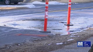 Crews repair water main break on Dwight Road in Springfield