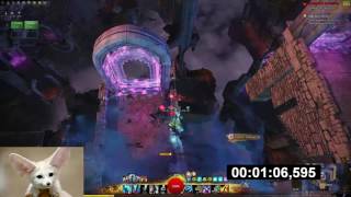 Gw2 [qT] Twisted Castle Duo Record 2:36 min | Elementalist PoV