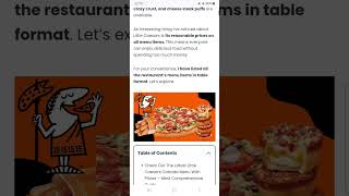 Let's Explore Complete Little Caesars Menu With Prices In Canada