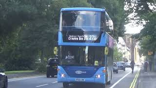 Metrobus route 271 racing through Preston Park in East Sussex, 29th September 2021