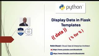 Python - Displaying Data in Flask templates