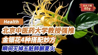 金银花只知道泡水太浪费了！北京中医药大学教授强推4大搭配法，瞬间灭掉五脏肺腑夏火，温和调理疏风解表《养生堂》