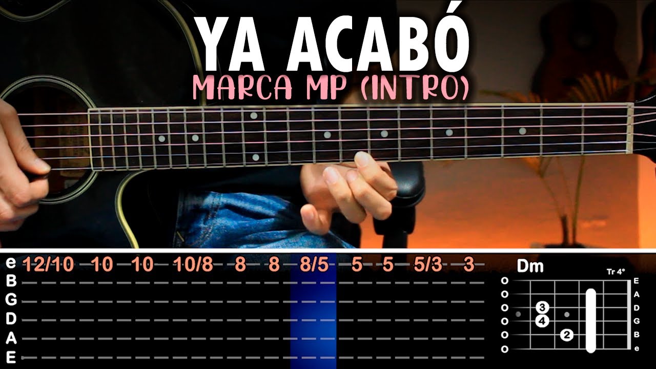 Ya Acabó Marca Mp Tutorial Acordes Chords Chordify