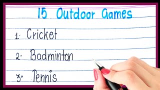 15 outdoor games | Outdoor games in english | Khelon ke naam