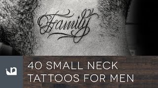 40 Small Neck Tattoos For Men