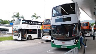 [Hong Kong Airport Bus]龍運巴士丹尼士Enviro 500 New Facelift豪華客車 5501@A38(往荃灣荃威花園)全程行車片段