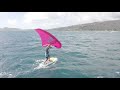 how to wing foil in the waves