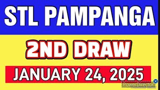 STL PAMPANGA RESULT TODAY 2ND DRAW JANUARY 24, 2025  4PM | FRIDAY