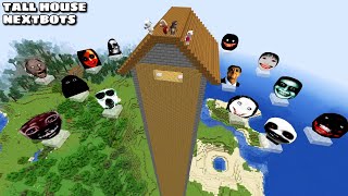 SURVIVAL TALLEST HOUSE WITH 100 NEXTBOTS in Minecraft - Gameplay - Coffin Meme