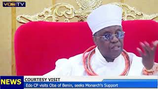 Courtesy Visit: Edo CP visits Oba of Benin, seeks Monarch's support