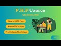 PHP Tutorial- Data Types in PHP|| Integer, float, string, array, object, Null, Boolean .@coding..