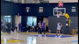 Los Angeles Lakers Day 1 Training Camp 2023-2024 first Practice! Lebron, AD, Austin Reaves