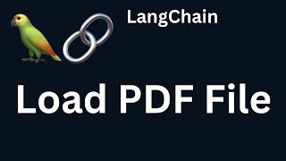 LangChain 08: Load PDF Document using Langchain| Python | LangChain