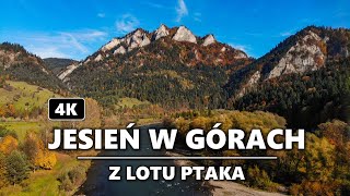 Jesień w polskich górach z lotu ptaka w 4K | Autumn in polish mountains 4K