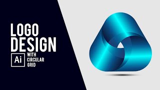 How To Design a Logo With Circular Grid | 5 Minutes Logo Design | Adobe Illustrator Tutorial