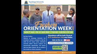 KYAMBOGO UNIVERSITY FRESHERS ORIENTATION 2023  Day 2 | TUE 08-AUG-2023