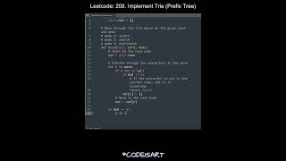 Leetcode 208. Implement Trie (Prefix Tree) in Python | Python Leetcode | Python Coding Tutorial