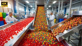 How They Make Millions Of Nerds Gummy Clusters (The Whole Process)