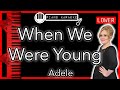 When We Were Young (LOWER -3) - Adele - Piano Karaoke Instrumental