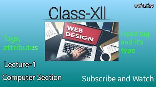 1. Introduction to HTML | creating web page | attribute | tags