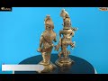 pure brass radha krishna murti