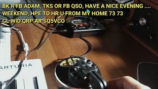 OK2CQR DE SQ5VCO (QRP CW 40m QSO with the creator of CQR Log)