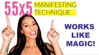 55X5 MANIFESTING RITUAL! LAW OF ATTRACTION MANIFESTING TECHNIQUE! The Right Way!