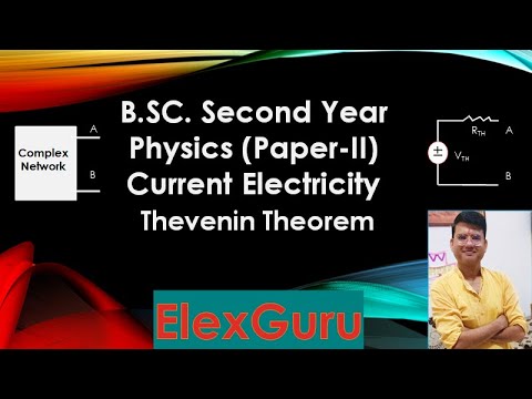 B Sc Second Year Physics Paper II Thevenin's Theorem Theory And Proof ...